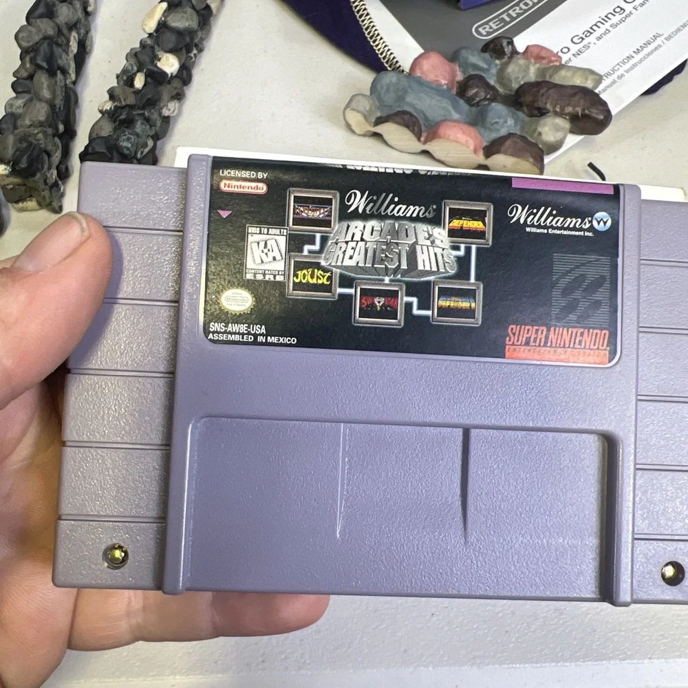Williams Arcade's Greatest Hits SNES Complete! CIB Reg CARD LOOK!